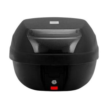 Imagem de Baú Bauleto Para Moto 28 Litros Com Base Preto Pro Tork Refletor , FUM
