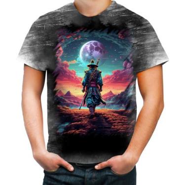 Imagem de Camiseta Desgaste Samurai Ronin Sunset Sem Mestre 5 - Kasubeck Store®,