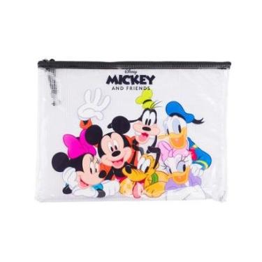 Imagem de Necessaire Estojo Transparente Turma Mickey 17x21cm - Disney-Unissex