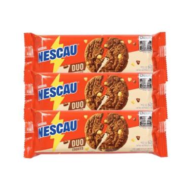 Imagem de Biscoito Cookies Nescau Duo Gotas Chocolate - 3 Unidades