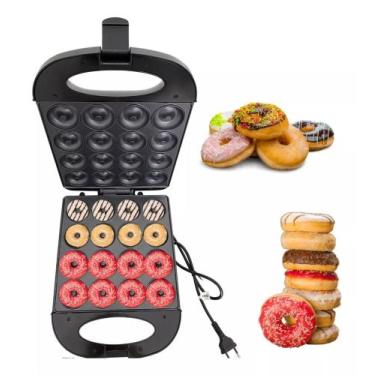 Imagem de Máquina Mini Donuts Rosquinhas 16 Unidades Profissional 1200W Potente 