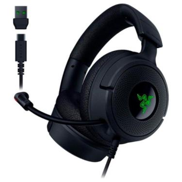 Imagem de Headset Gamer Razer Kraken V4 X, com Fio, Som Surround 7.1, Conexão US