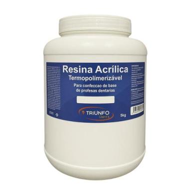 Imagem de Resina Acrílica Termopolimerizável Pó 5 kg - Triunfo - Reaw, Rosa Escu