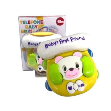 Imagem de Telefone infantil de  animalzinho musical com espelhinho bbr - BBR TOY