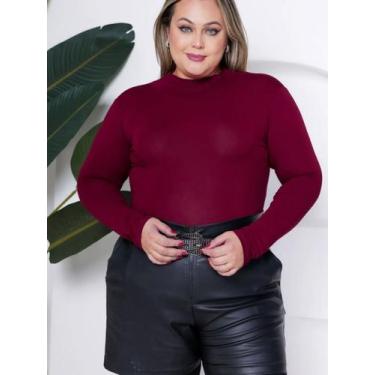 Imagem de Blusa cacharrel segunda pele - Poderosa, Vinho, P