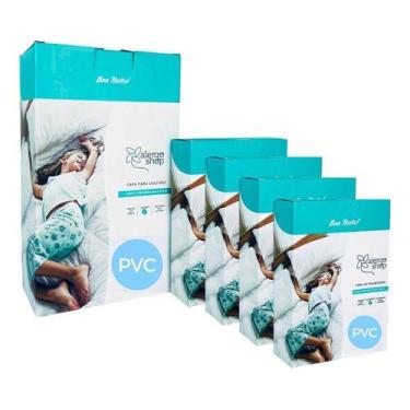 Imagem de Capa Pvc Anti Acaro Colchão Casal + 4 Travesseiro Alergoshop