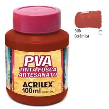 Imagem de Tinta Pva Fosca 100ml 506 Cerâmica Acrilex