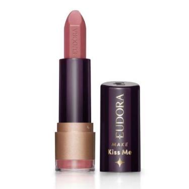 Imagem de Batom Eudora Soul Kiss Me Matte Pink Nude 3,7g - Argan Hidratante Vita