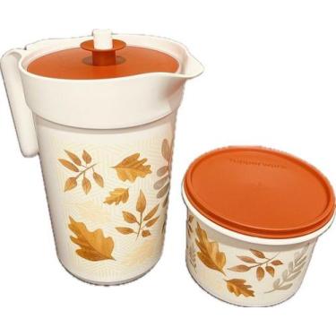 Imagem de Tupperware Kit 2 Peças Jarra E Pote Folhas Secas