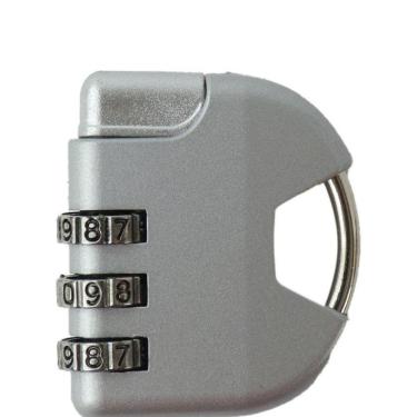 Imagem de Cadeado Segredo Tsa 30mm com Combinação Numérica de 3 Dígitos para Mala Armário e Bolsa