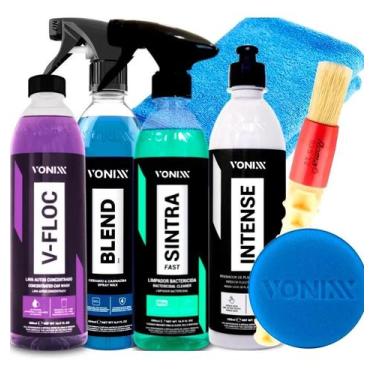 Imagem de Kit Limpeza Automotiva Vonixx com Shampoo Concentrado e Cera - Congrat