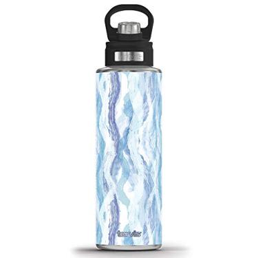 Imagem de Tervis Copo térmico térmico Cool Flow com parede tripla mantém as bebidas frias, garrafa de boca larga de 1,18 L, aço inoxidável