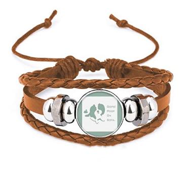 Imagem de un brand Pulseira de couro para sofá de cocô de cachorro com estampa de joia