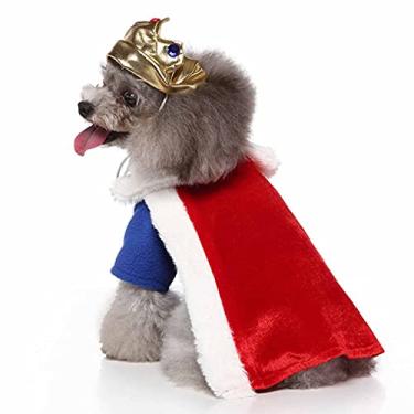 Imagem de Traje de Halloween para animais de estimação, roupas de cachorro confortáveis ​​no Natal para o aniversário de cães pequenos e médios(S)