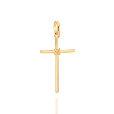 Imagem de Pingente Cruz Unissex Rommanel Folheado Ouro 540180