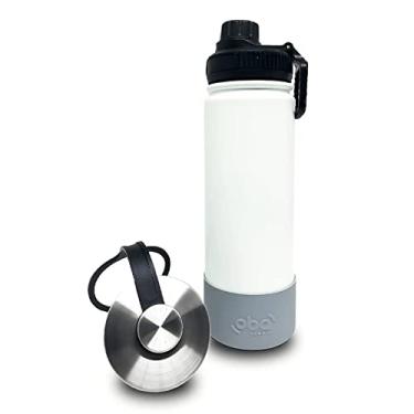 Imagem de Garrafa Térmica 650ml [Branca Brilha] (Branca)