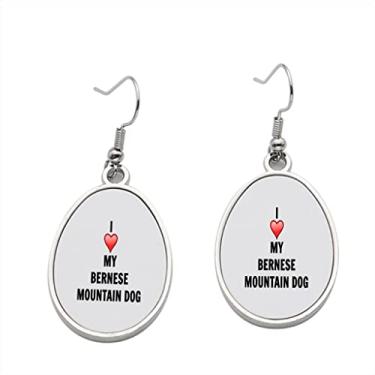 Imagem de Brinco de cachorro Bernese Mopuntain – Brincos pendentes para meninas – Presente de festa de aniversário dos namorados