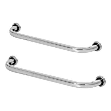 Imagem de Kit 2 Barras De Apoio Para Banheiro De Idoso 40cm E 60cm