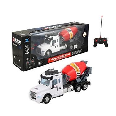 Caminhão Betoneira Realista Brinquedo Infantil Mixer Truck Vermelho