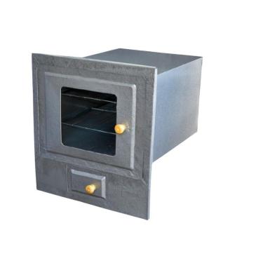 Imagem de Forno Fogão A Lenha Com Cinzeiro Frente De Vidro N°4 Dragão