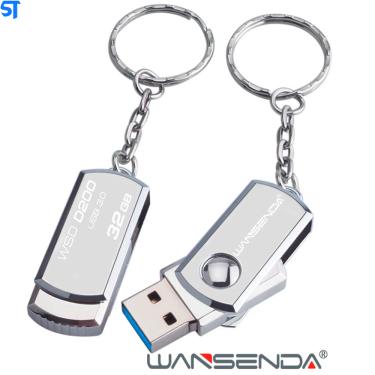 Imagem de Pen Drive 32Gb Usb 3.0 Design Em Metal Plug And Play Prata - Wansenda