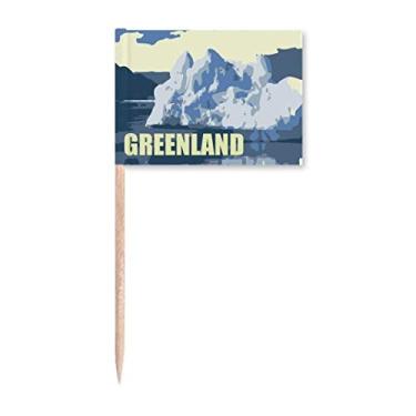 Imagem de Decoração de festa para decoração de festa com bandeira de palito de dente moderno presente Art Deco