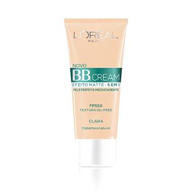 Imagem de Base BB Cream L'Oréal Paris Efeito Matte Cor Clara FPS 50, 30ml