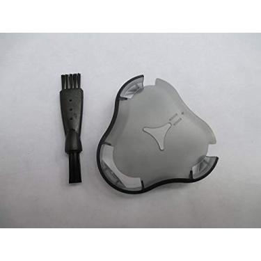 Imagem de Tampa de proteção de cabeça de barbeador de substituição e escova de limpeza para série RQ1250 RQ1260 RQ1280 RQ1290 RQ1296CC RQ1296 1250X 1251X 1255X 1260X 1270X 1280X 1290X RQ12