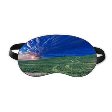 Imagem de Grassland Green Blue Sky Sleep Eye Shield Soft Night Vlindfold Shade Cover