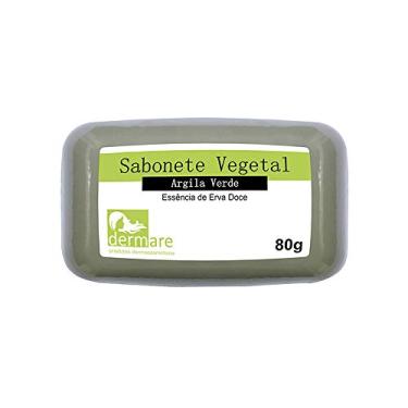Imagem de Sabonete Vegetal Argila 80g Dermare - Verde