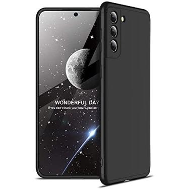 Imagem de Capa Capinha Anti Impacto 360 Para Samsung Galaxy S21 com Tela de 6.2" Polegadas Case Acr�lica Fosca Acabamento Slim Macio - Danet (Preto)