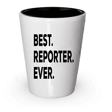 Imagem de Reporter Shot Glass – Melhor jornalista de todos os tempos – Reporter Gifts – Court News – Presente engraçado para jornalistas – Promoção de formatura – Para uma ideia de presente de novidade (1)