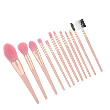 Imagem de 12 peças/conjunto de pincéis de cosméticos duráveis resistentes ao desgaste, conjunto de pincéis de maquiagem, para uso doméstico, mulheres