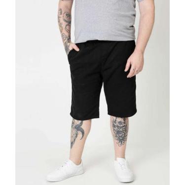Imagem de Bermuda Plus Size Masculina Sarja Bolsos Zune Jeans