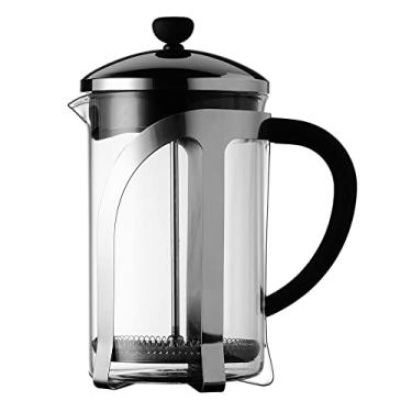 Imagem de Safdie & Co. Barista Plus Pot, Percolador, Vidro, Chá, Prensa Francesa para Viagem, Cafeteira de Filtro, 850ml, Transparente