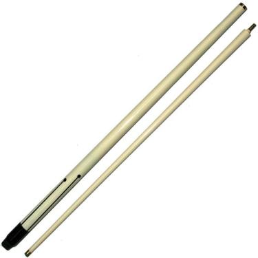 Imagem de Taco Laqueado Branco Tujague Rosca Desmontável Sinuca Bilhar