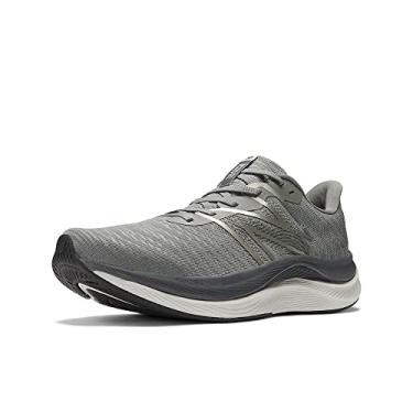 Imagem de New Balance Tênis de corrida masculino FuelCell Propel V4, Matéria cinza/Castlerock, 10.5