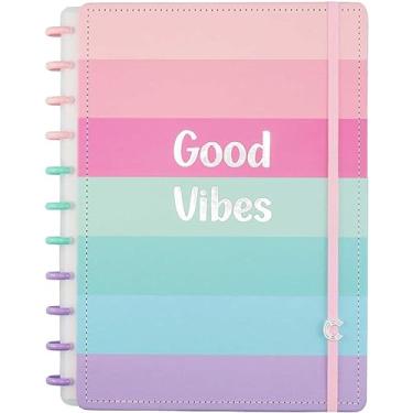 Imagem de Caderno Inteligente Grande Good Vibes By Indy 80Fl 108215