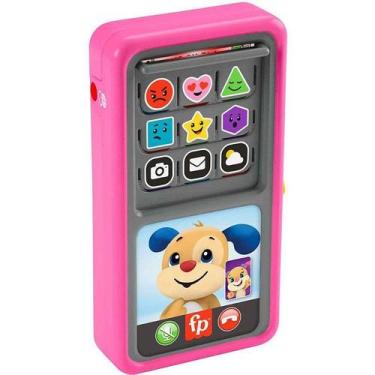 Imagem de Fisher Price Aprender Brincar Smartphone 2 Em 1 Deluxe Rosa - Mattel H