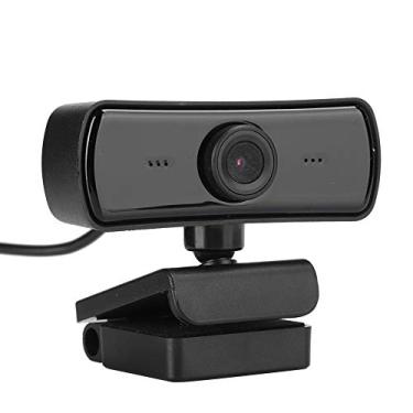 Imagem de ASHATA Webcam 4K, vídeo 2K, resolução 2560 x 1440, microfone embutido, foco automático, plug and play, preto