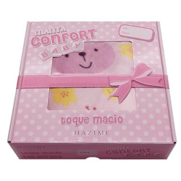 Imagem de Manta Bebe Infantil Coelho Rosa Saida Maternidade Enxoval Menina Soft Microfibra Algodao Passeio