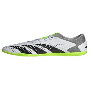 Imagem de adidas Predator Accuracy.4 Tênis de futebol azul royal com cabedal sintético e materiais reciclados, Calçado branco/preto/limão lúcido, 12 Women/11 Men