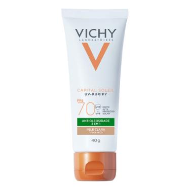 Imagem de Vichy Purify Cor Clara Fps 70 - Protetor Solar Facial 40g UV-Purify