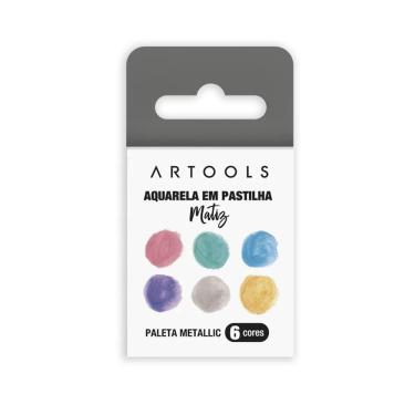 Imagem de Aquarela Em Pastilha 6 Cores Artools