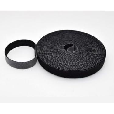 Imagem de 5 metros de Organizar Fios em rolo | Enrrolar Cabos | Chicote Organizador De Fio | Autoaderente Fixação Abraçadeira Cabos Chicote Fios Fecho de contato OFC (10mm)