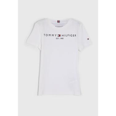 Imagem de Infantil - Camiseta Tommy Hilfiger Slim Logo Branca Tommy Hilfiger TKKS0KS00210 menina