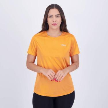 Imagem de Camiseta Fila Basic Sports Polygin Feminina Laranja