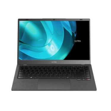 Imagem de Notebook Ultra, com Linux, Processador Intel Core i3, 4GB 240GB SSD, Tela 14 Pol. HD Cinza Escovado - UB481 UB481
