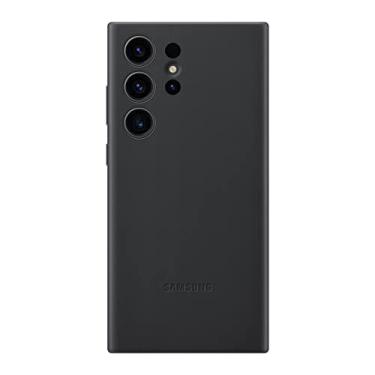 Imagem de SAMSUNG Capa para celular Galaxy S23 Ultra, capa protetora premium com proteção frontal e traseira, aderência macia, versão dos EUA, EF-VS918LBEGUS, preta