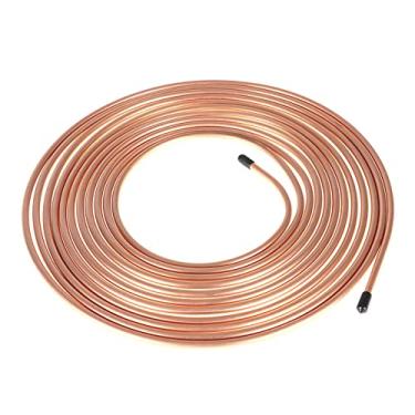 Imagem de GXYWADY Rolo de linha de tubo flexível 6,5 m 1/4 kit de tubulação de linha de freio rolo de bobina de aço zinco cobre níquel